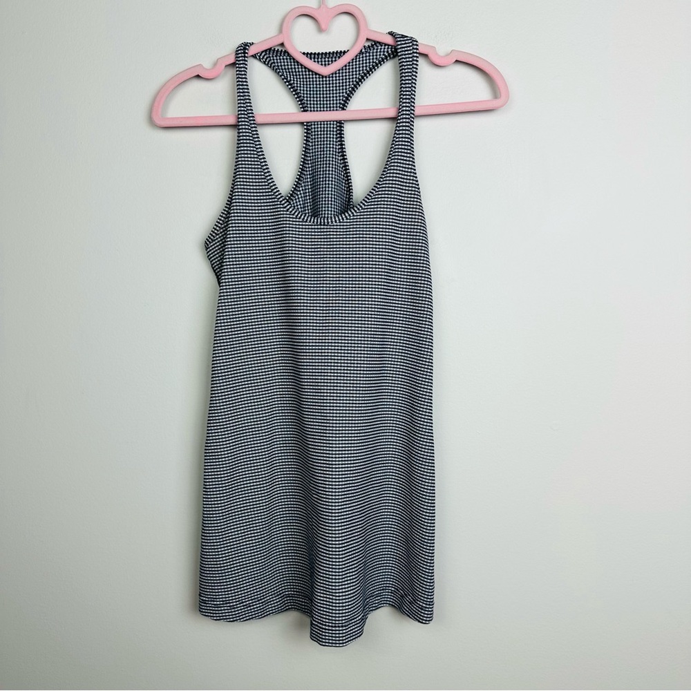 Lululemon Athletica Cool Racerback Gingham Inkwell